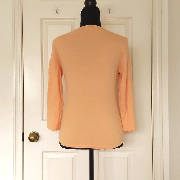 NWOT. The Limited 100% Cotton Tee with 3/4 wide sleeve and pocket on sleeve. - Picture 2 of 4